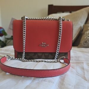 Coach Coral Crossbody Bag with Chain Strap